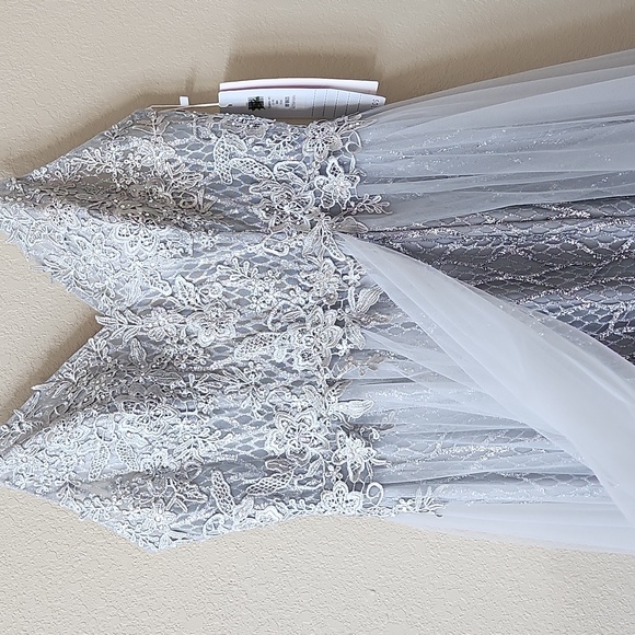 Alyce Paris Silver Formal Dress - Picture 9 of 14